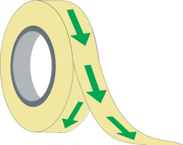 Photoluminescent self-adhesive vinyl roll  